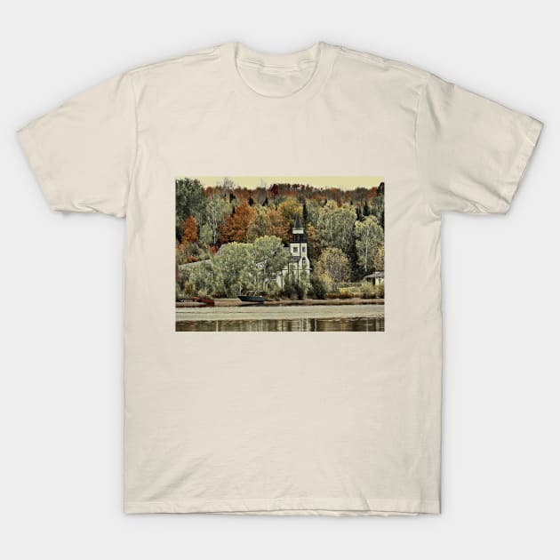 Church on the Beach No.7 T-Shirt by MaryLinH